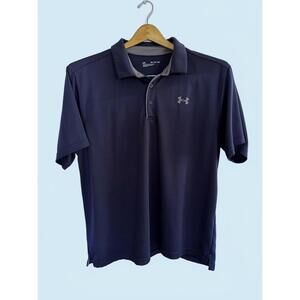 Under Armour Men's Polo Shirt, Navy Blue, Size XXL